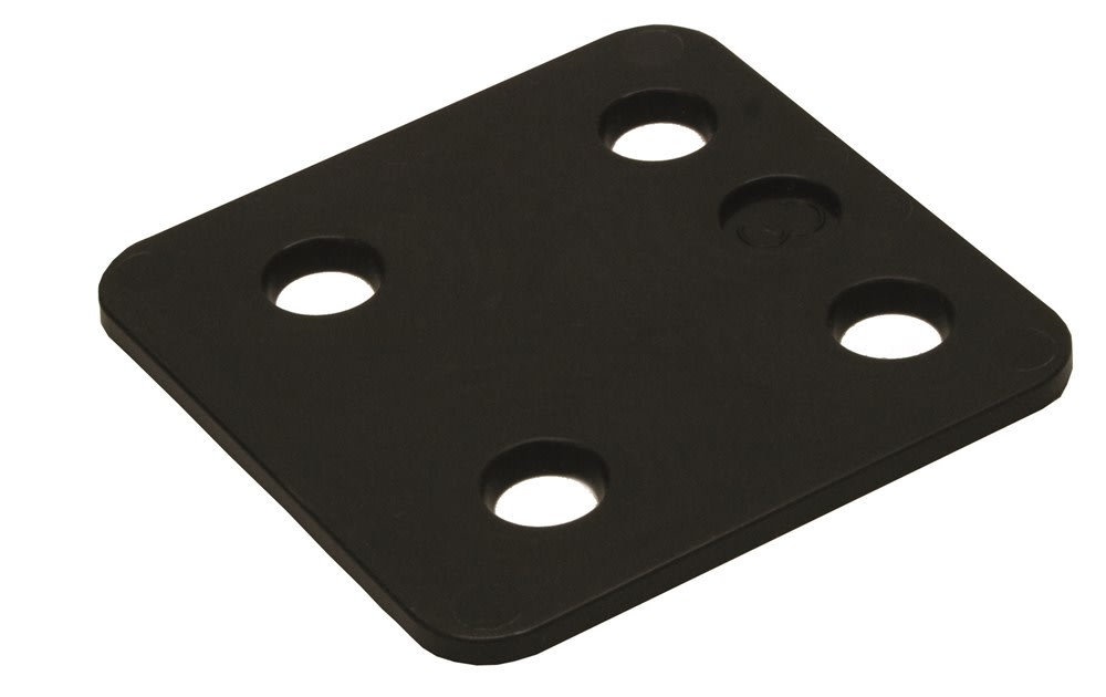 GB Drukplaat Zonder Sleuf 3mm Kunststof Zwart 48st 34703B