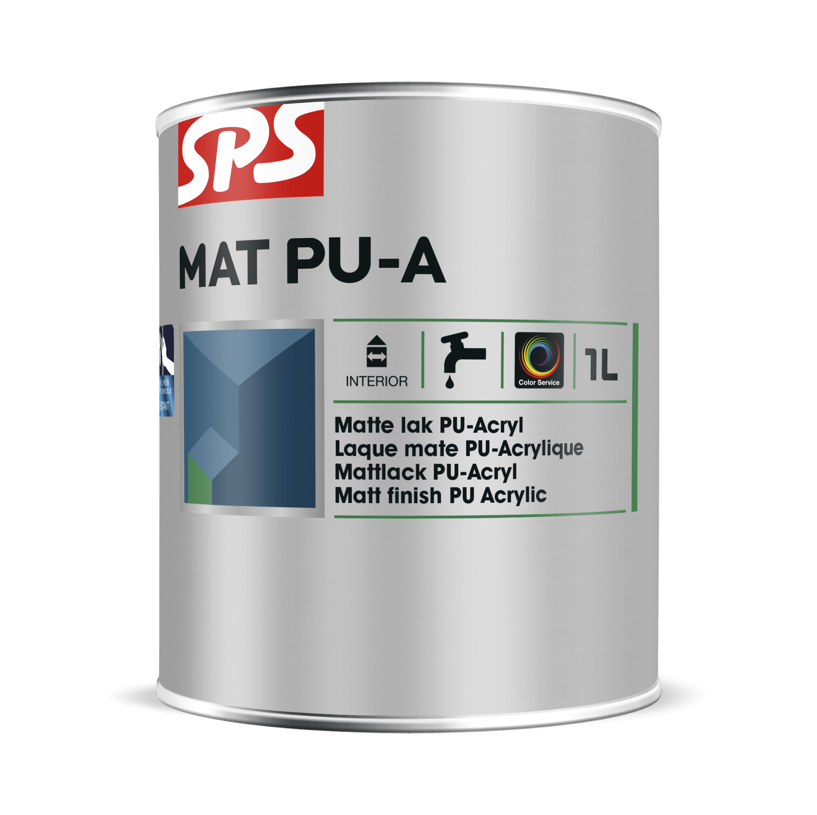 SPS Mat PU-A Acryllak Binnen 1L Basis P