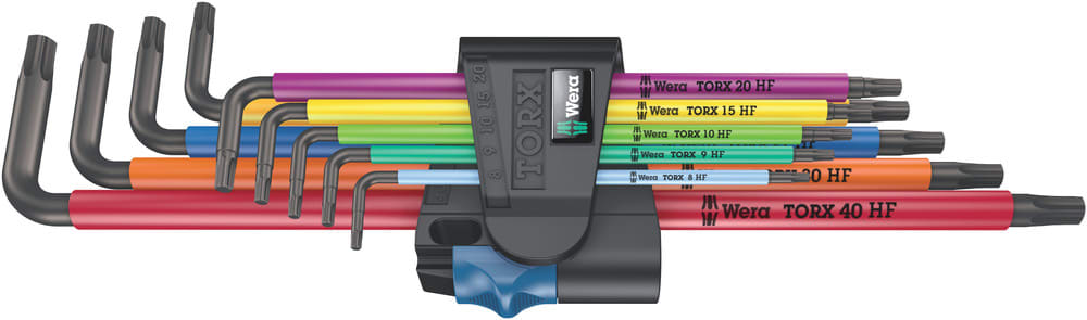 Wera Stiftsleutelset 967/9 TX XL HF 1 Multicolour Torx 9-Delig