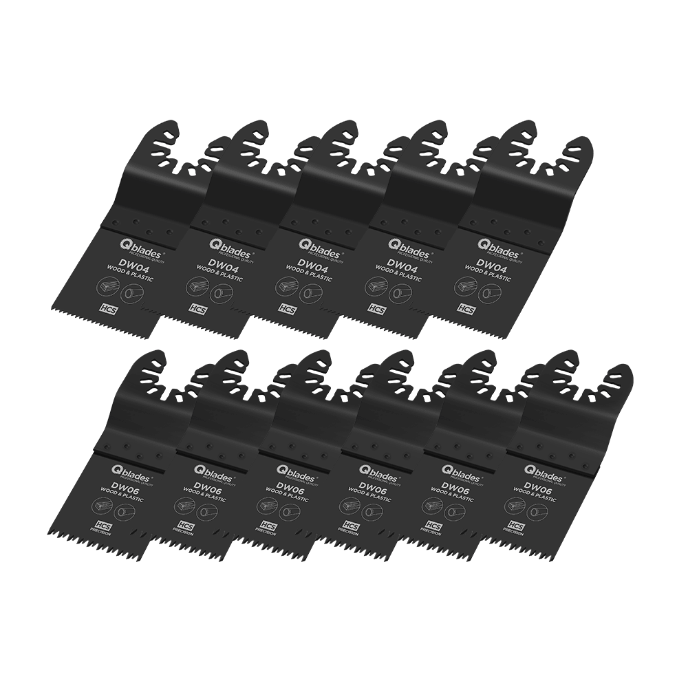 Qblades Zaagbladenset DW93 11st Hout
