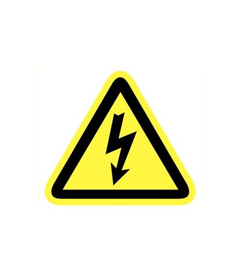 Bord Elektrische Spanning 50mm Vinyl