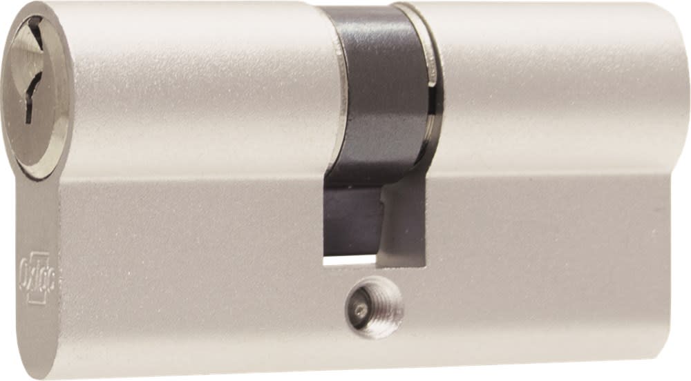 Oxloc Profielcilinder O3 Dubbel 30/30mm Staal Vernikkeld Mat SKG2