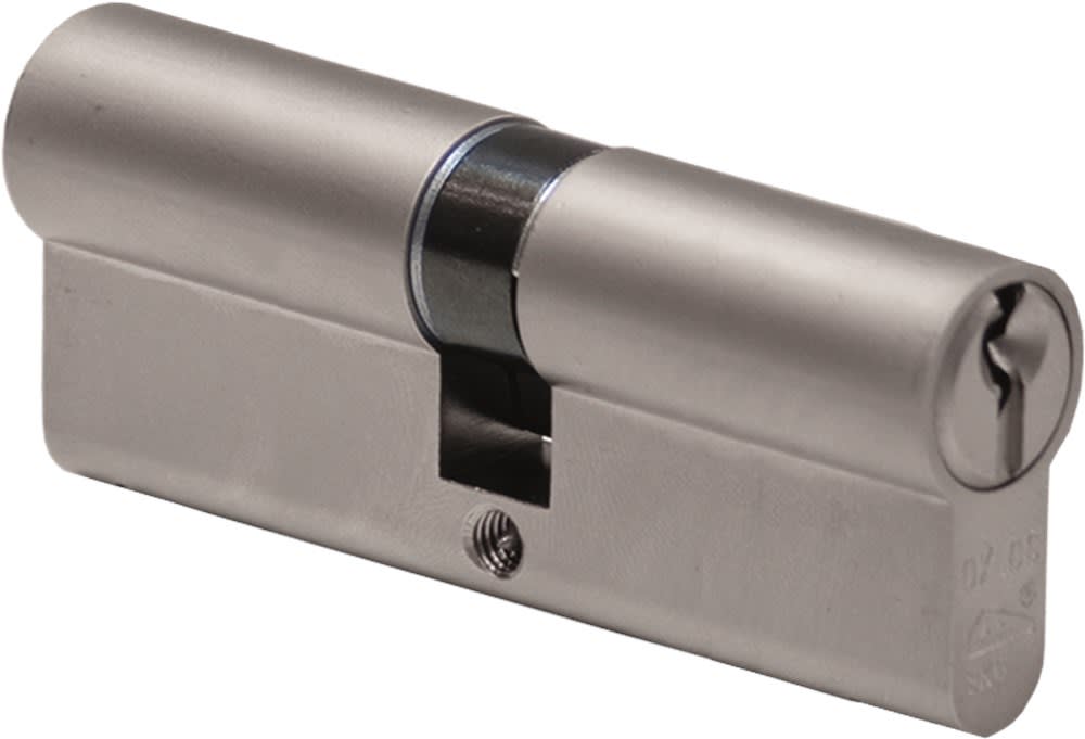 Oxloc Profielcilinder O5 Dubbel 40/40mm Staal Vernikkeld Mat SKG2