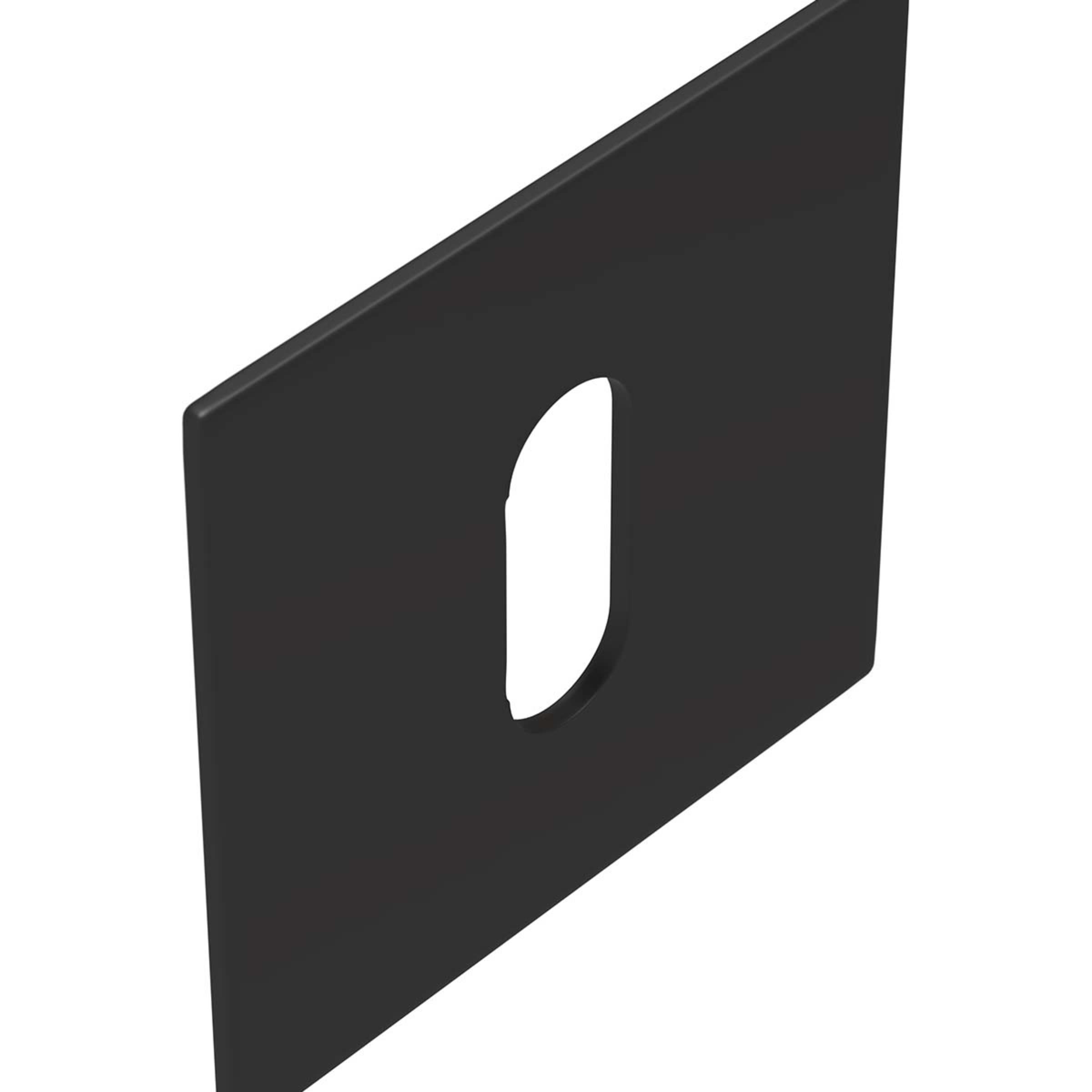 Skantrae Sleutelrozet Squared Flat Zwart