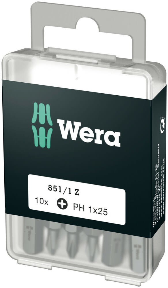 Wera Bitset DIY 25mm PH-1 10-Delig