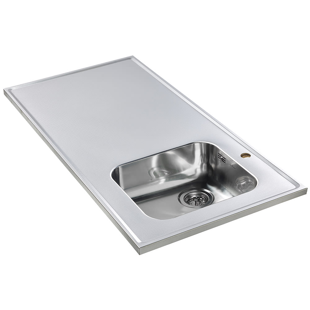 Product afbeelding voor Reginox Diamantblad 122x60cm Bak Rechts Hartmaat 270mm Uit Rechts Met Kraangat