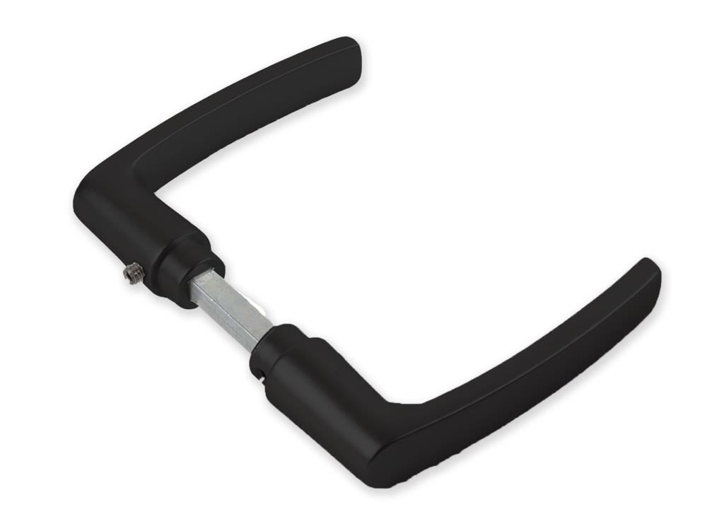 DX Deurkruk 40mm Zwart Blokmodel