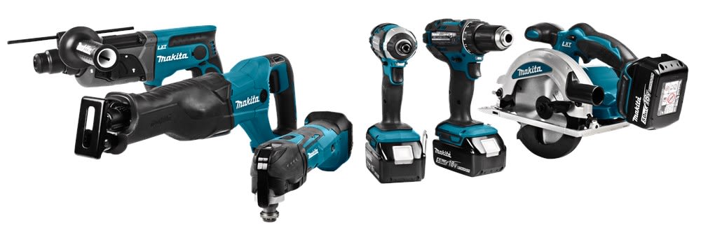 Makita Accu Combiset DLX6038T 18V Voor Zaag/Boor En Slagschroefwerk