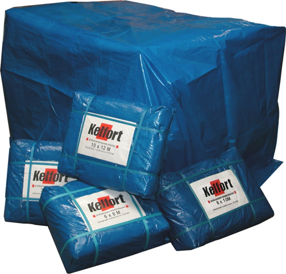 Kelfort Dekkleed 130gr/m² Met Ogen 6x4m Blauw