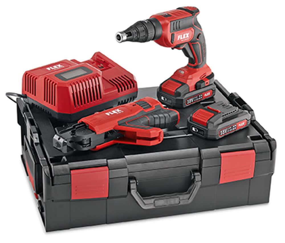 FLEX Accu Schroefmachine DW 45 18V Met 2,5 Set Voor Droogbouw