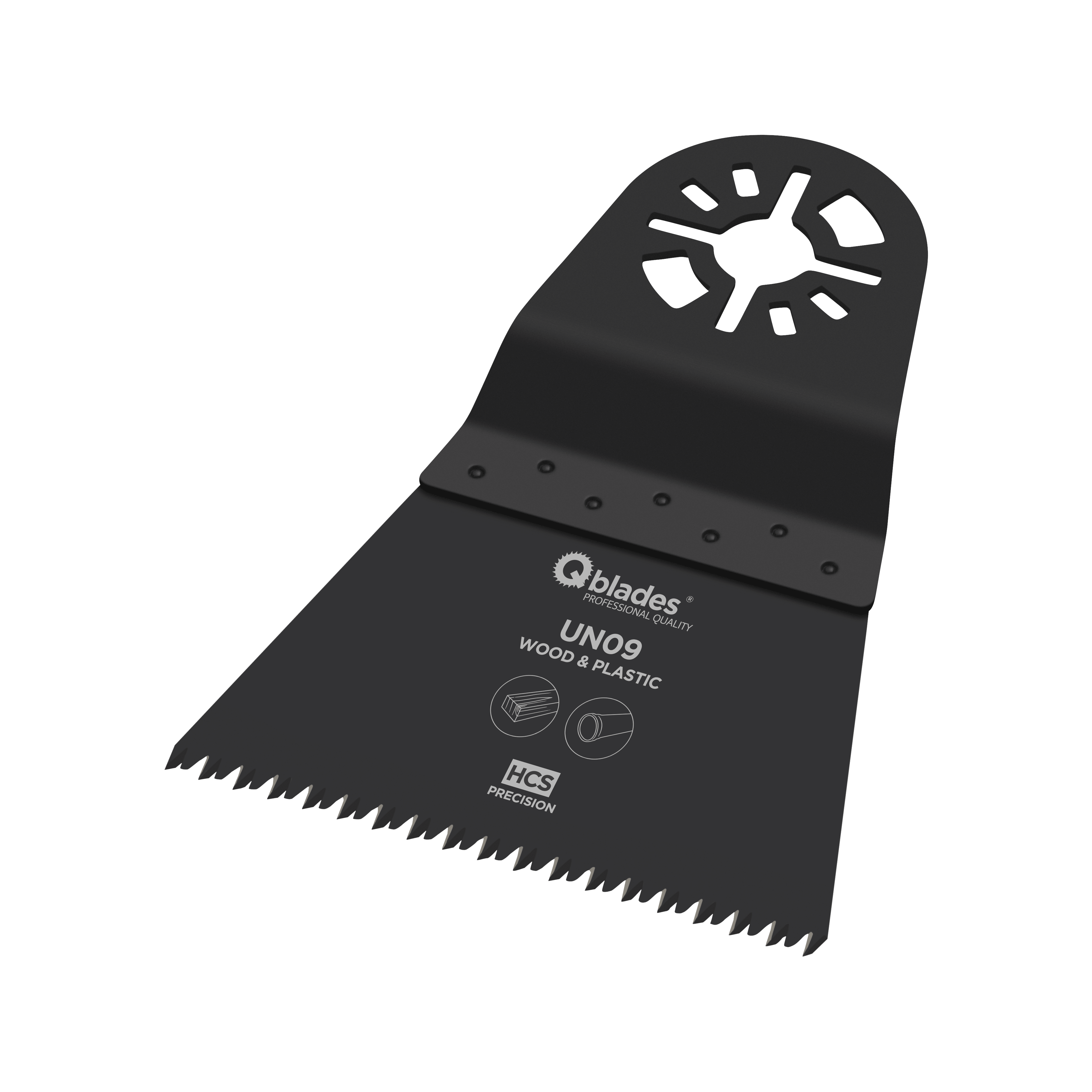 Qblades Multitoolzaagblad Precision UN09 68x42mm HCS 1st
