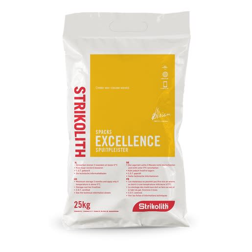 Strikolith Excellence Spuitpleister Binnen 25kg