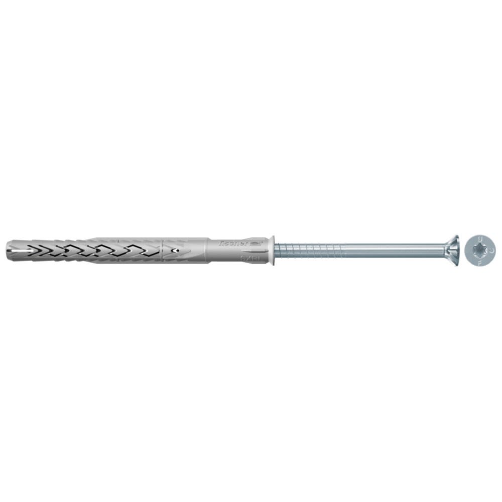 Fischer Kozijnplug SXRL-T 8x100mm Zeskantkop Elektrolytisch Verzinkt 50st 540115