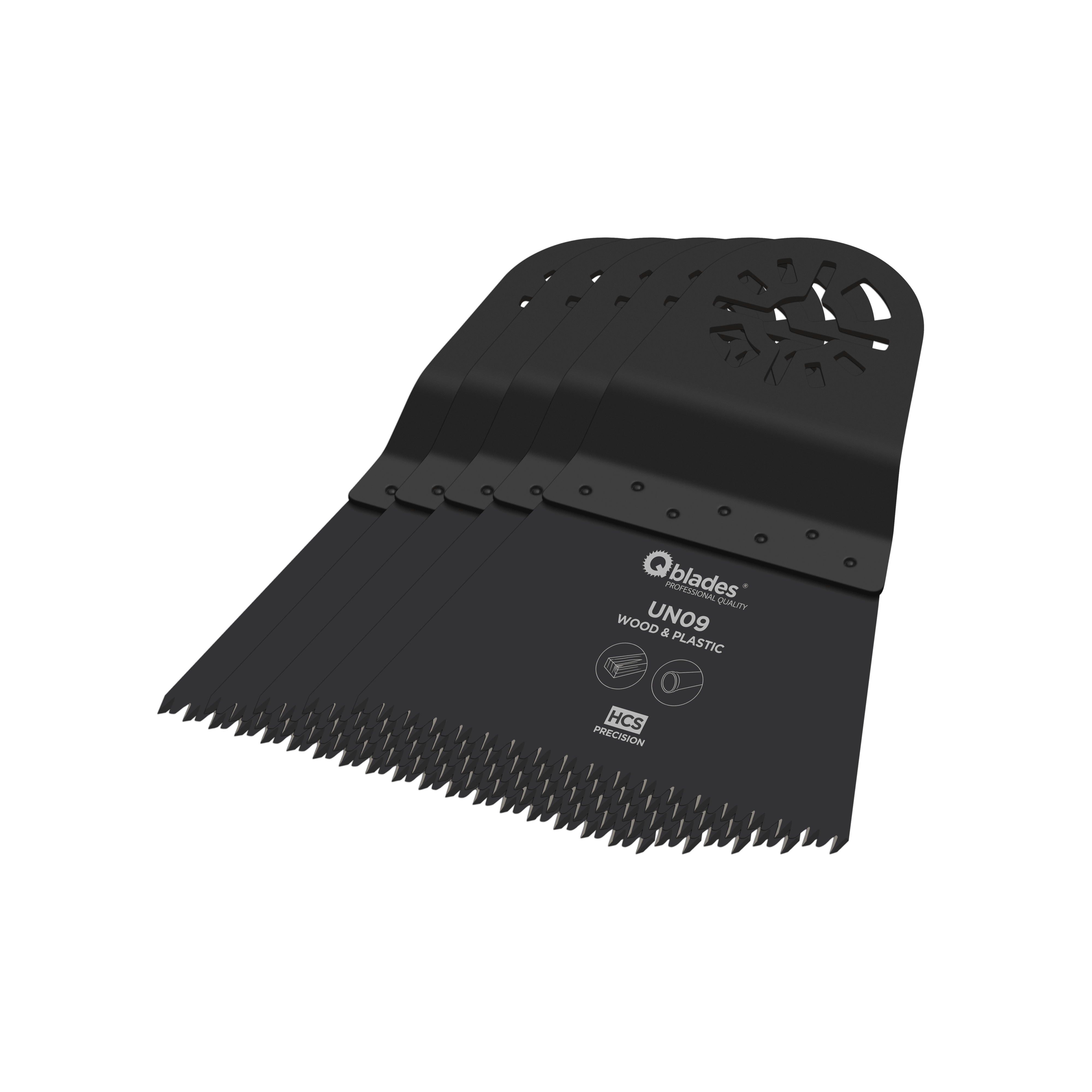 Qblades Multitoolzaagblad Precision UN09 68x42mm HCS 5st