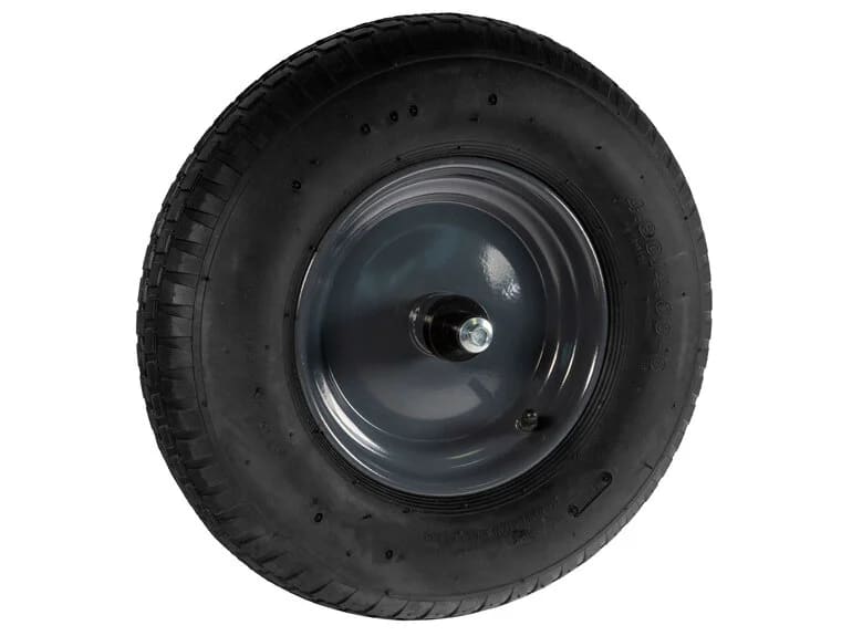 Kruiwagenwiel Kogellager 400x8mm 4ply Zwart Voor ProOne Kruiwagen