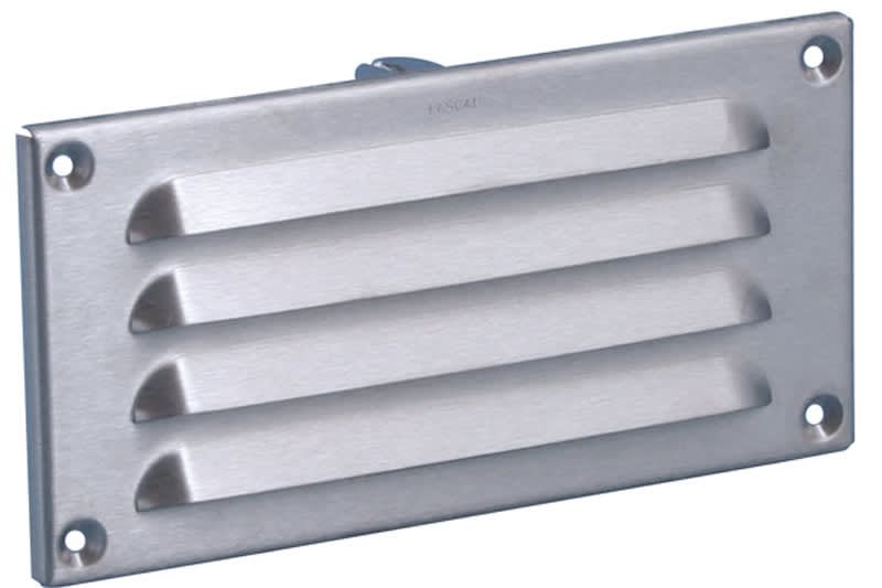 Schoepenrooster 180x90mm RVS