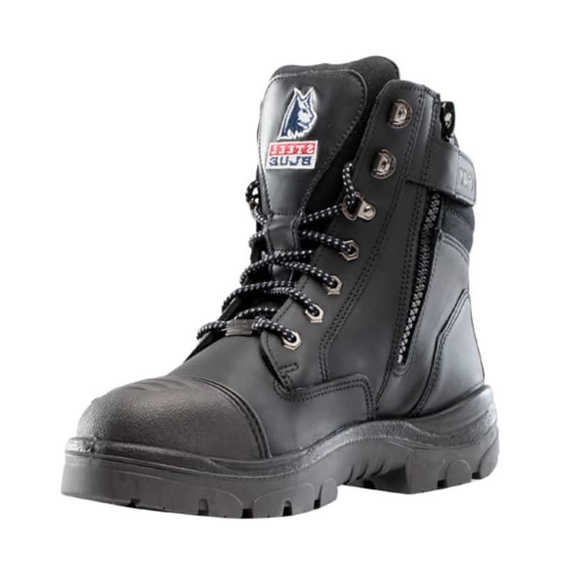Steel Blue Veiligheidsschoen Southern Cross Zip Hoog S3 Maat 45 Zwart