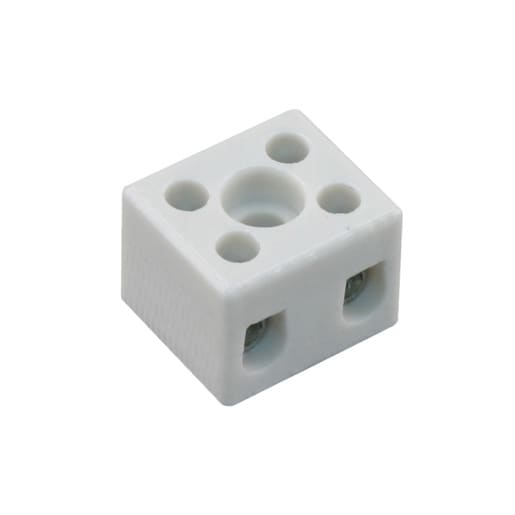 Product afbeelding voor Kroonsteen 2-polig 6mm² Porselein