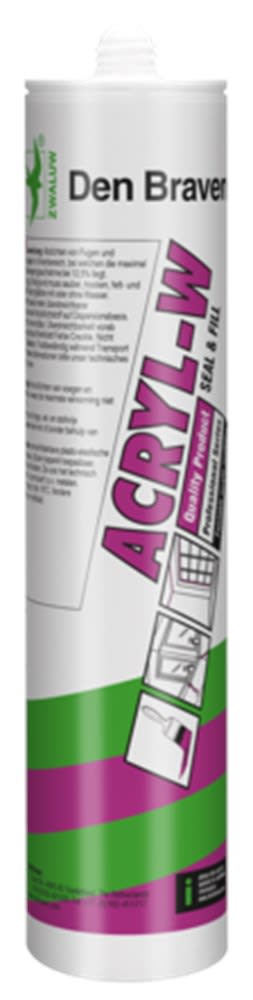 Zwaluw Acrylkit Acryl-W 310ml Zwart