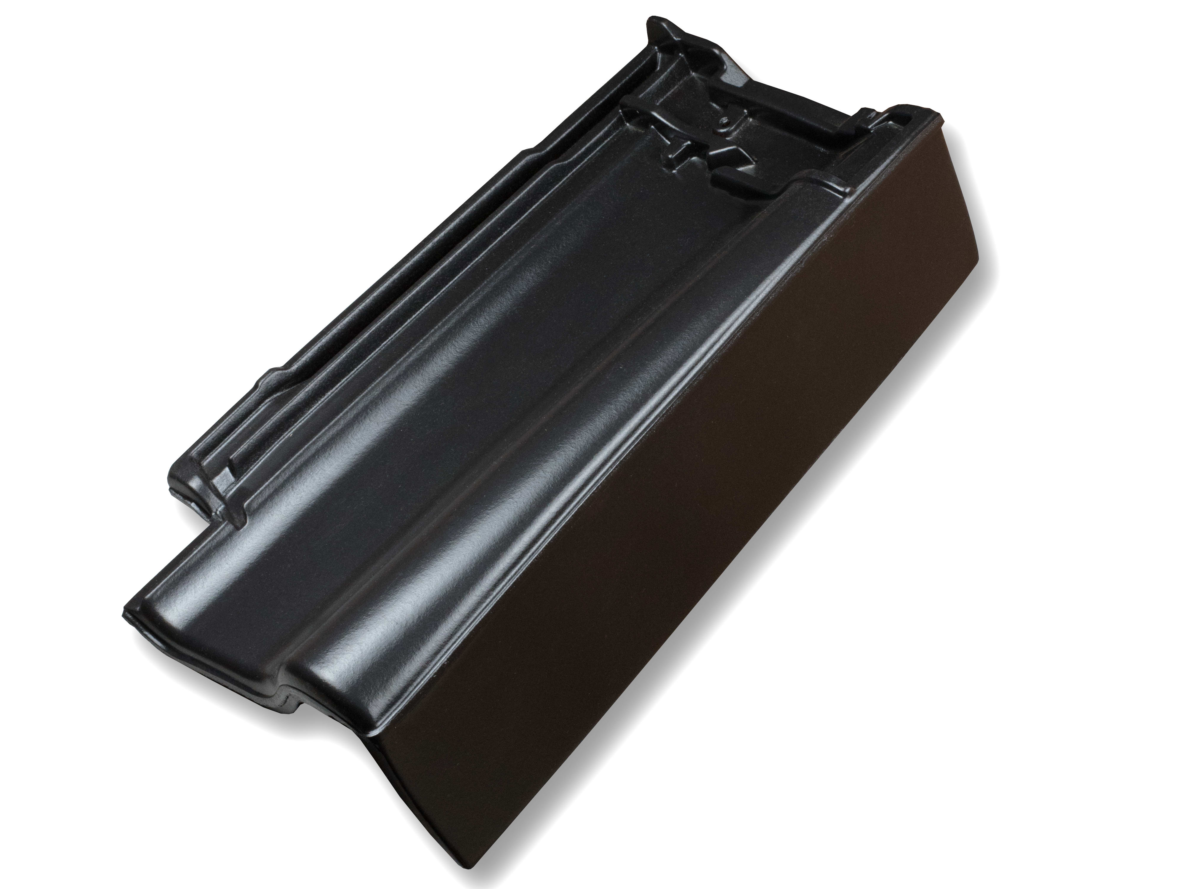 Nelskamp F-12-U Zuid Gevelpan Rechts Nederlands Model Zwart Engobe 765