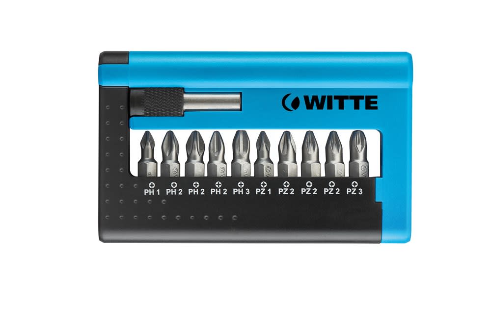 Witte Bitset Combit-Box 11 RVS Torx/Phillips/Pozidriv