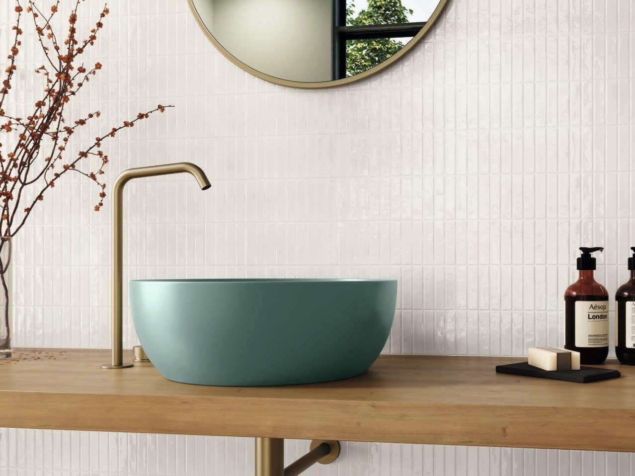 Product afbeelding voor Wandtegel Casablanca White 10x30cm 10mm Glanzend