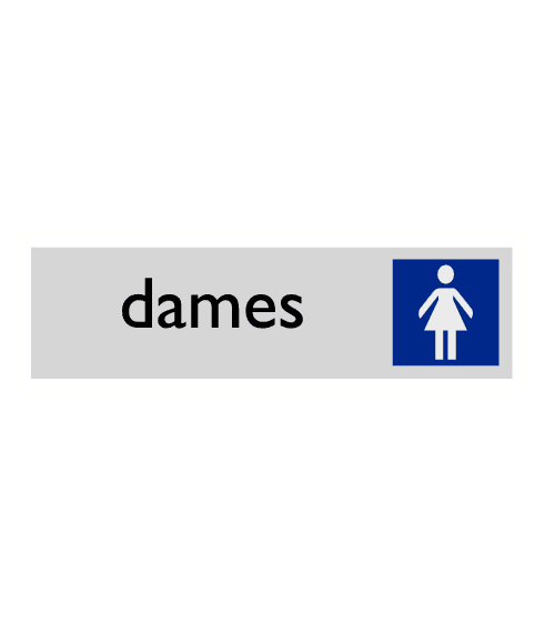 Bord Toilet Dames 45x165mm PVC Alulook