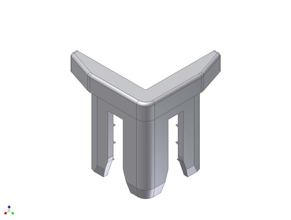 AluArt Eindstukje RVS Tbv Hoekbeschermer 25mm