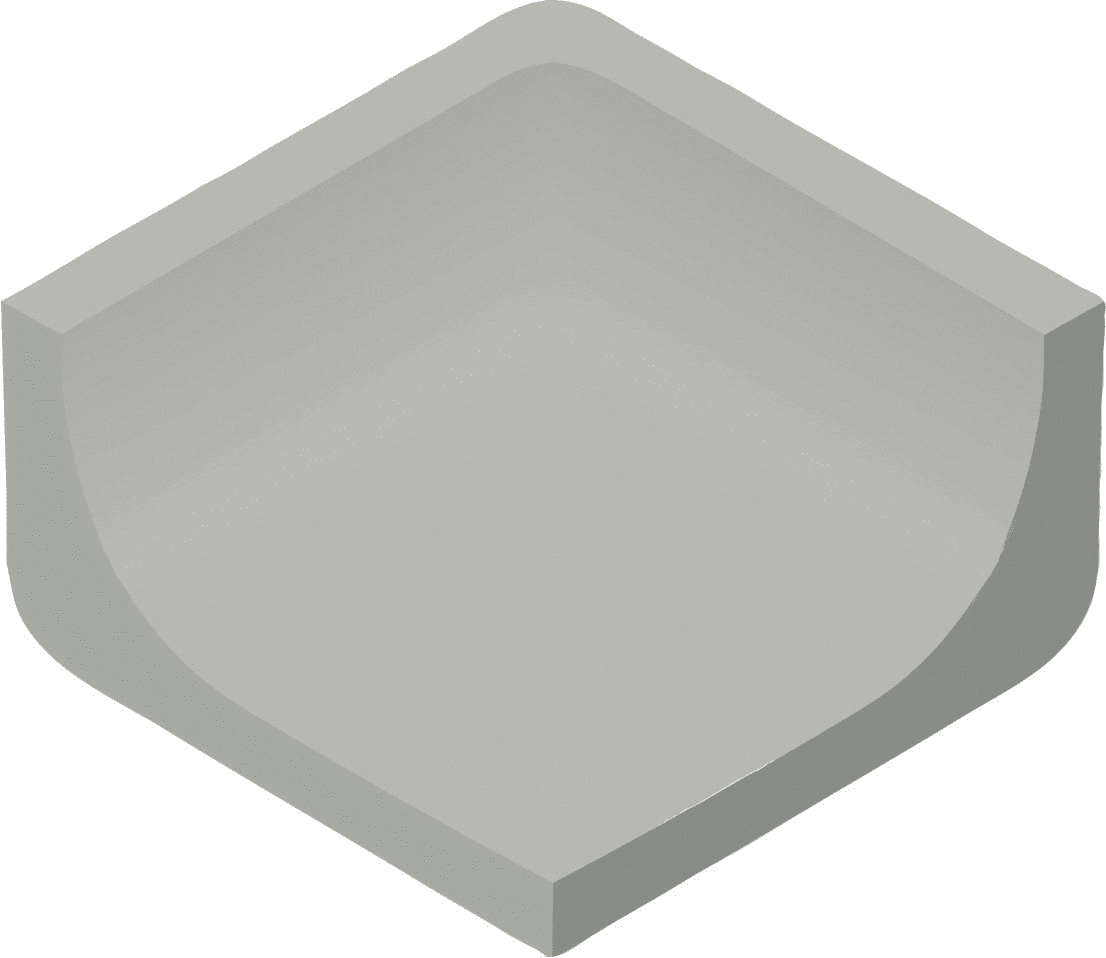 Villeroy & Boch Binnenhoek Pro Architectura 3.0 Secret Grey 5x5cm Mat 3587C3600010