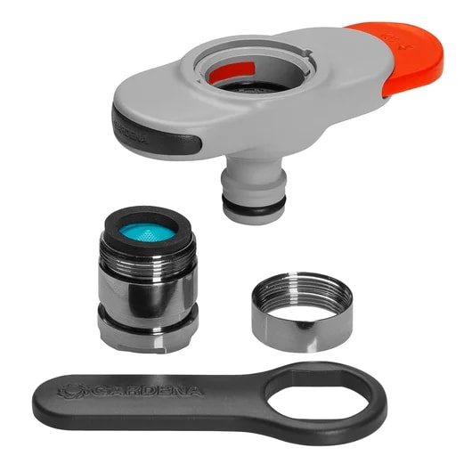 Gardena Kraanverbindingsstuk Binnenshuis Kunststof Grijs