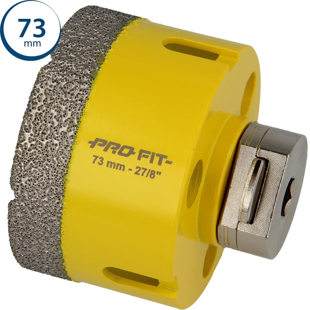 ProFit Gatzaag Diamond Dry 73mm Met Adapter Click&Drill