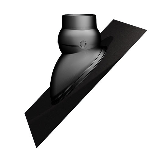 Product afbeelding voor Ubbink Dakdoorvoerpan Ubiflex Universeel 131mm 500x600mm 15-55 Graden Met Schaal Zwart