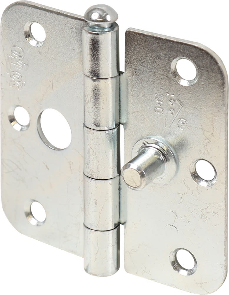 Oxloc Veiligheidscharnier Ronde Hoeken 76x76mm SKG2 Elektrolytisch Verzinkt 1st