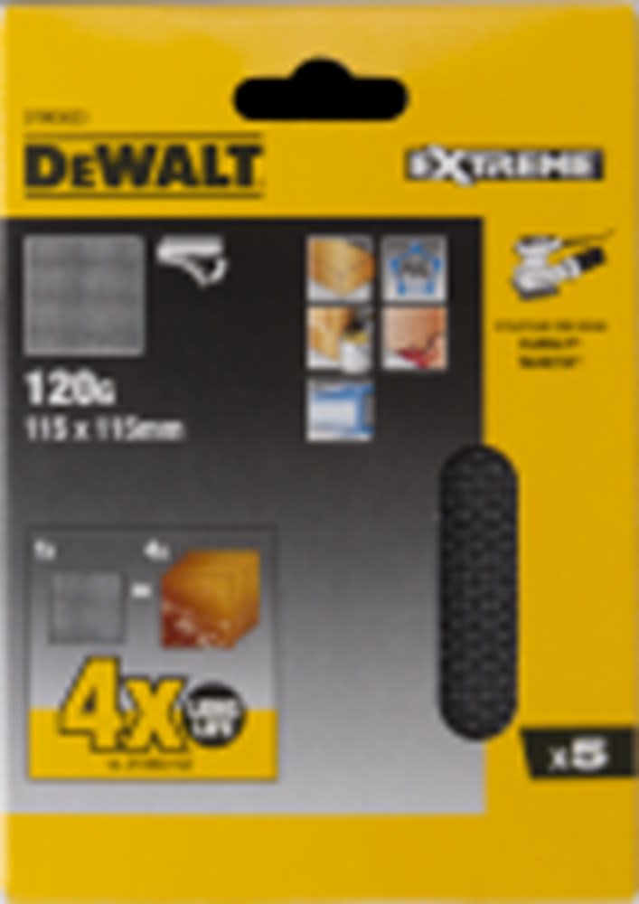 DeWALT Schuurgaas DTM3023QZ 115x115mm K120 Mesh 5st