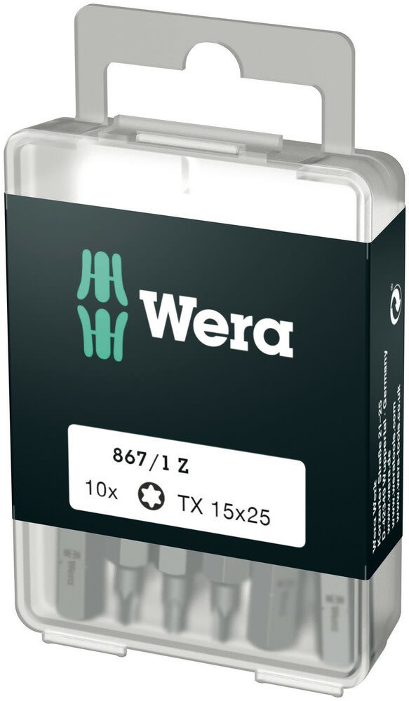 Wera Bitset DIY 25mm TX-15 10-Delig