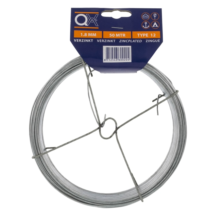 Product afbeelding voor Staaldraad 1.8mm 50m Verzinkt