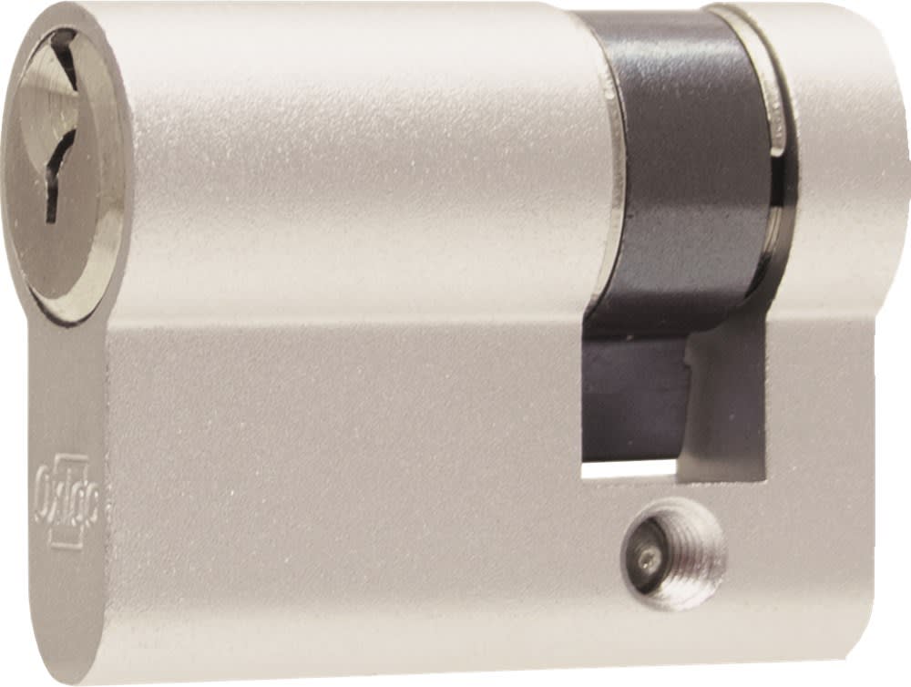 Oxloc Profielcilinder O3 Enkel 0/30mm Staal Vernikkeld Mat SKG2