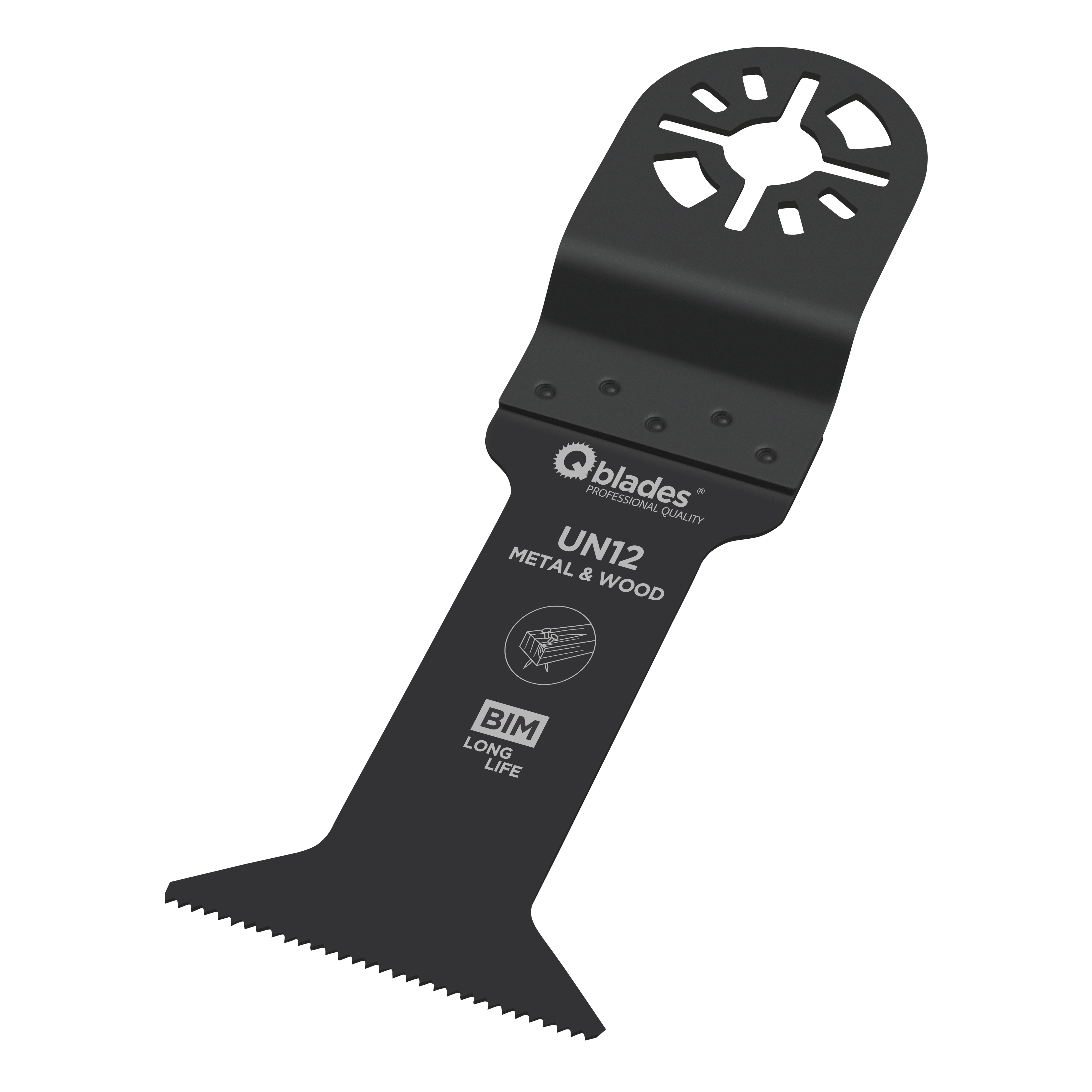 Qblades Multitoolzaagblad UN12 44x78mm Bi-Metaal 1st