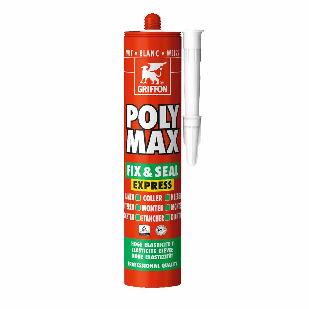 Griffon Poly Max Fix & Seal Express 425gr Wit