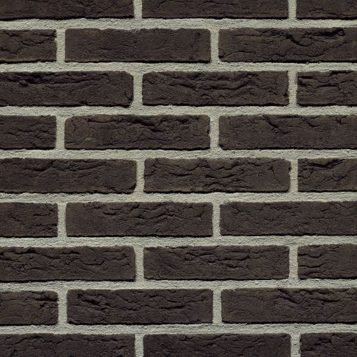 Gevelsteen NG1022 HV WF Zwart Bruin Effen