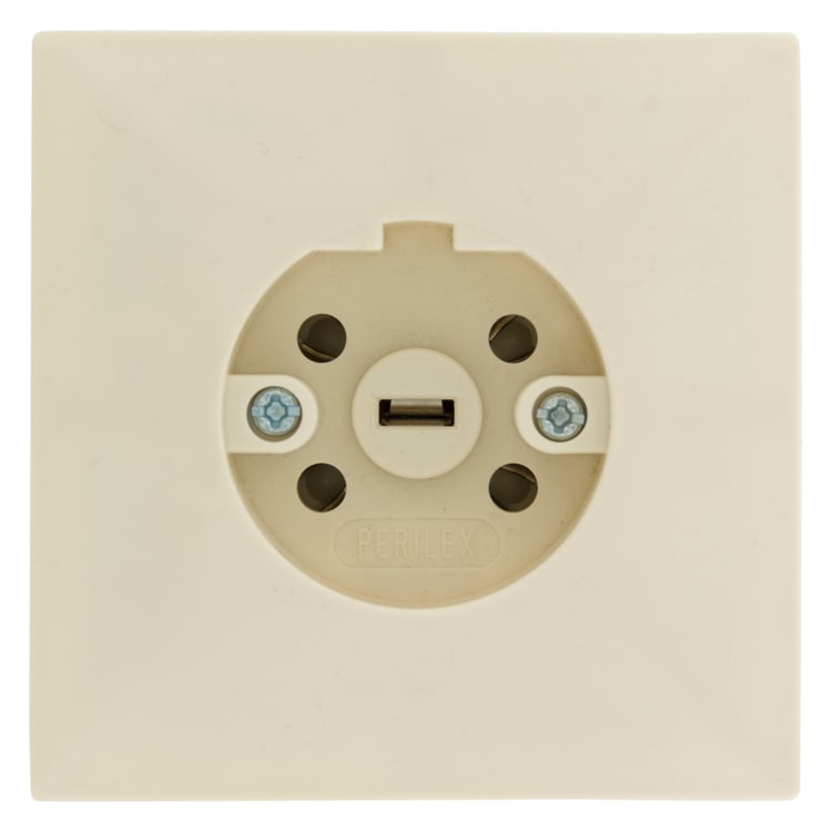 Perilex Inbouw Contactdoos 16A Crème