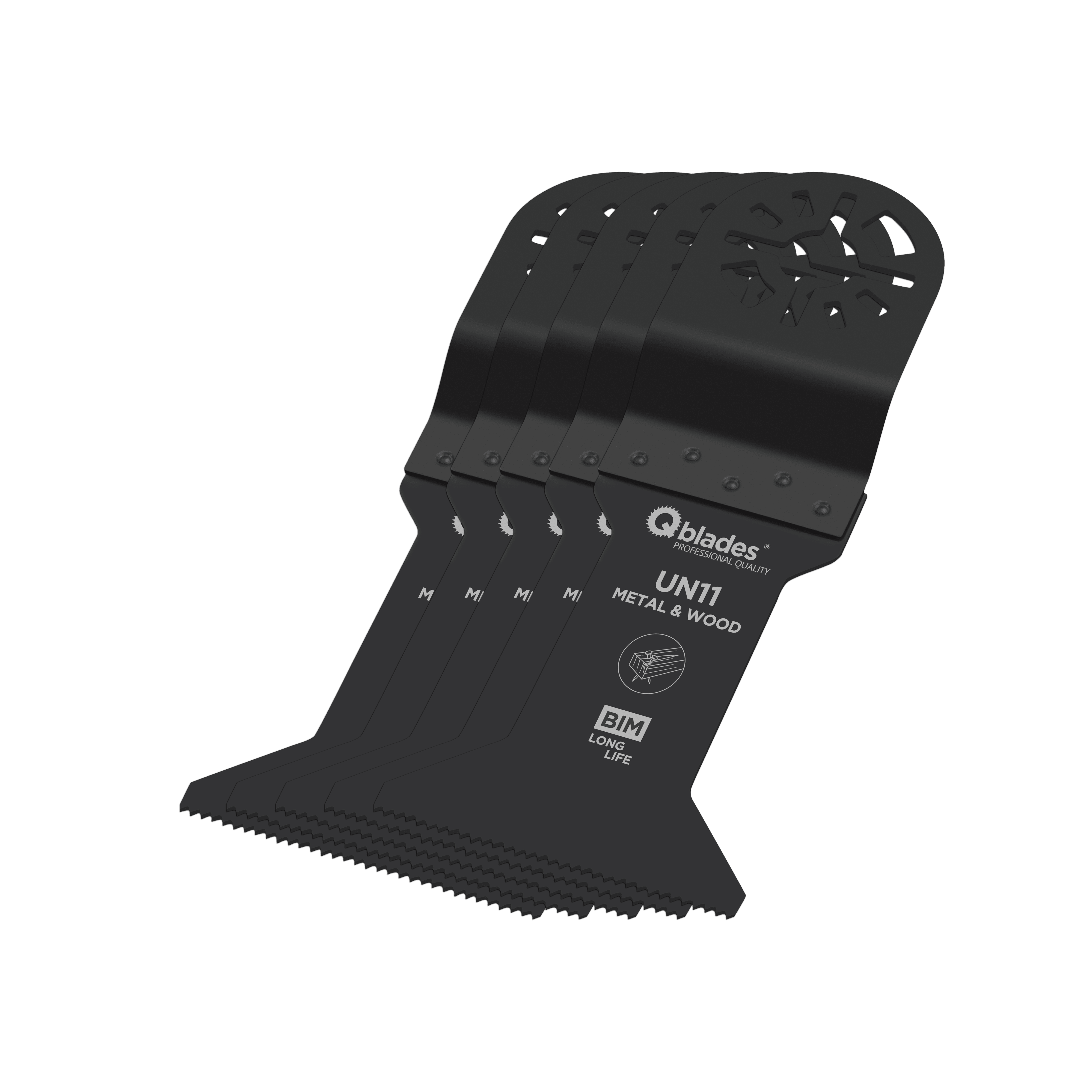 Qblades Multitoolzaagblad UN11 45x60mm Bi-Metaal 5st
