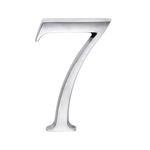 Skantrae Huisnummer Mat Chroom Nr 7 Titanium