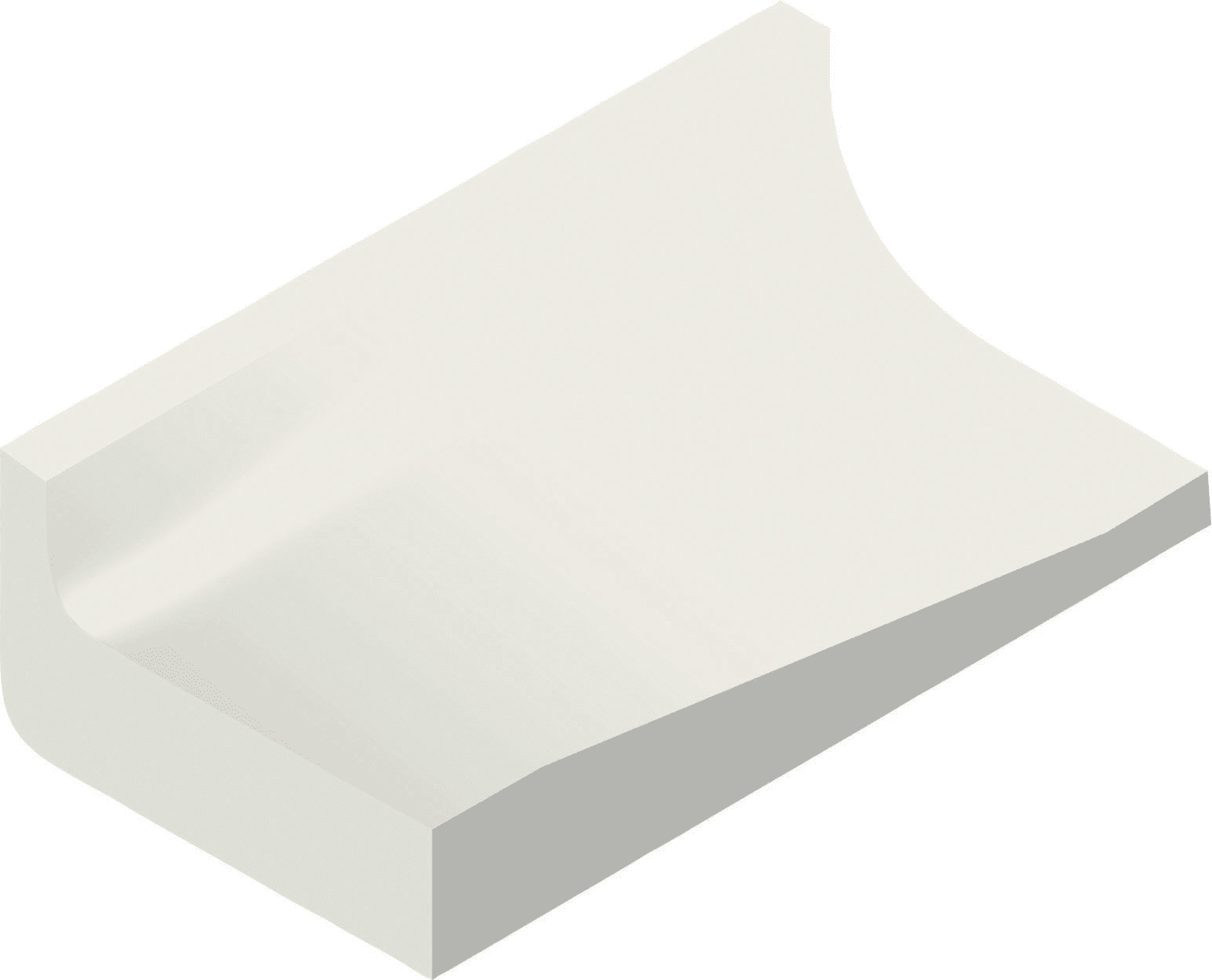 Villeroy & Boch Binnenhoek Pro Architectura 3.0 Neutral White 5x10cm Mat 3586C3000010