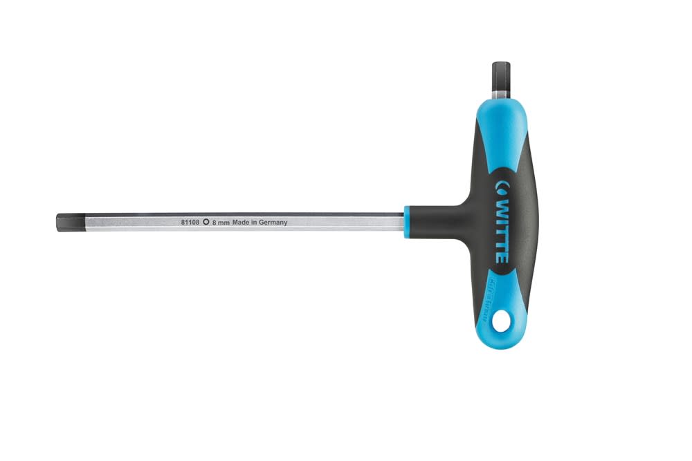 Witte Inbussleutel Protop SW5 T-Greep Binnenzeskant