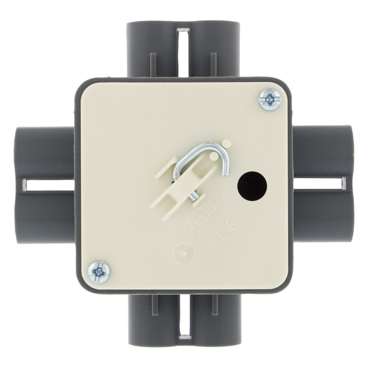 Attema Centraaldoos 5/8 Met Deksel Grijs