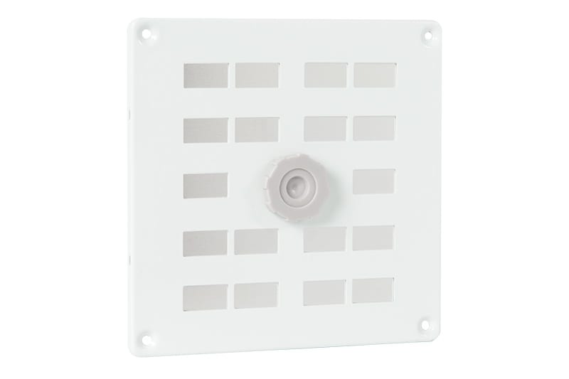 Schuifrooster Met Gaas 160x160mm Aluminium Wit