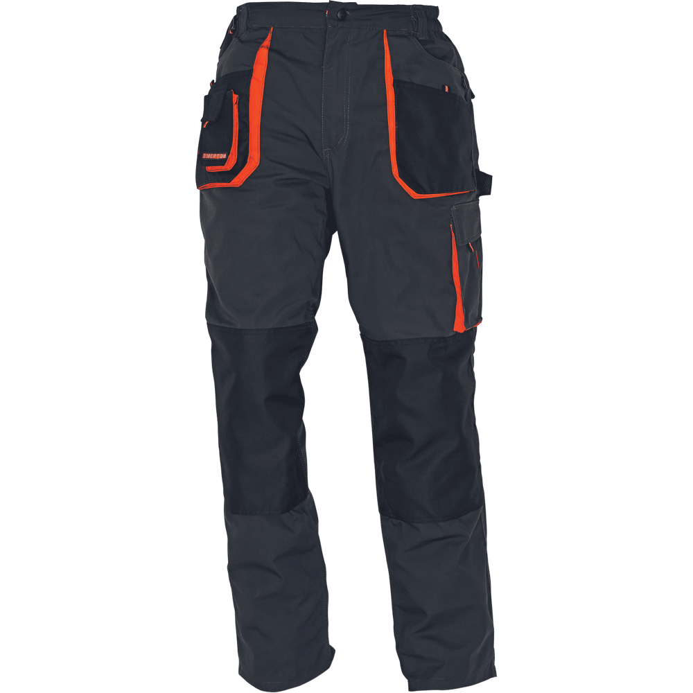Cerva Werkbroek Emerton Lang Maat 52 Antraciet/Oranje