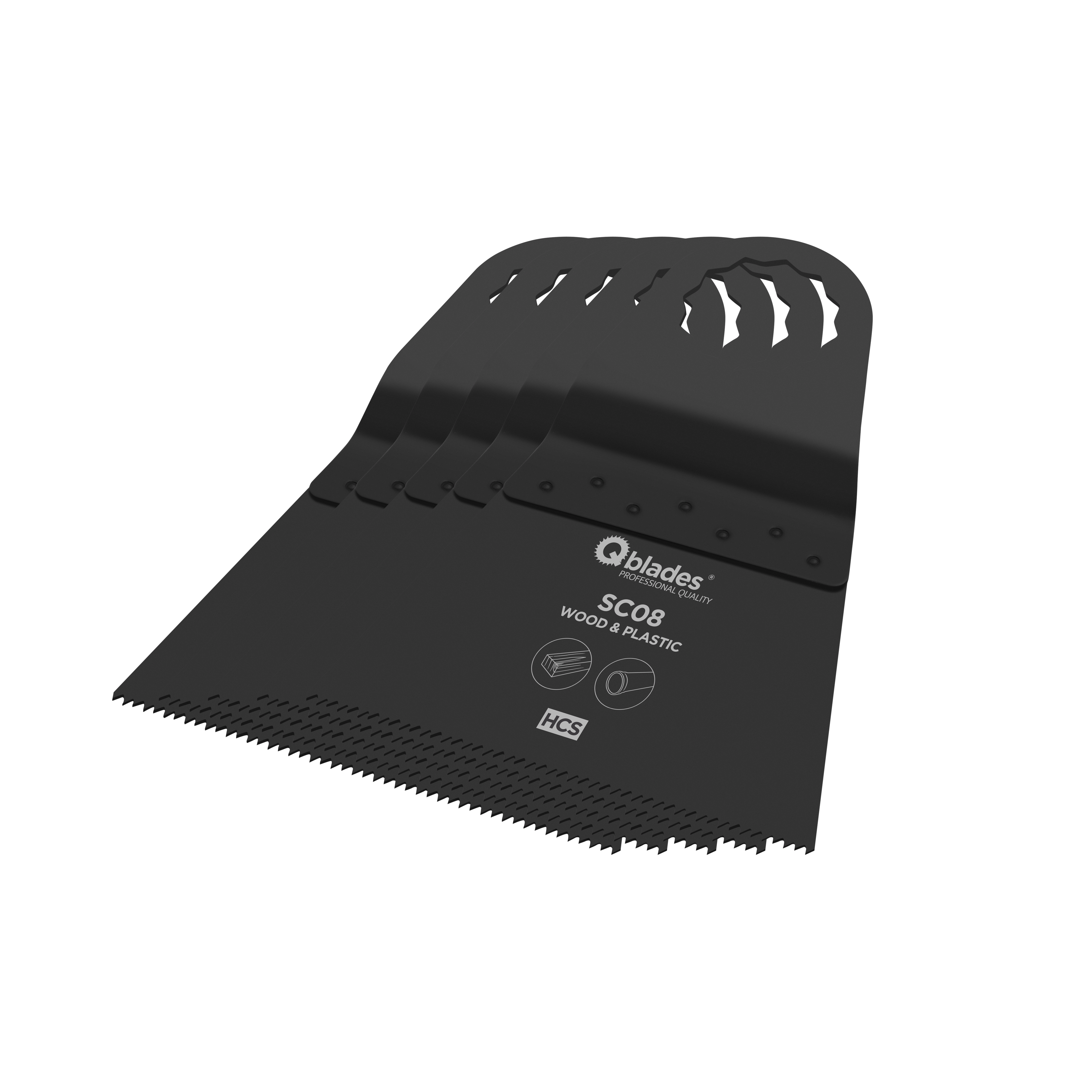 Product afbeelding voor Qblades Multitoolzaagblad Standaard SC08 65x42mm HCS 5st