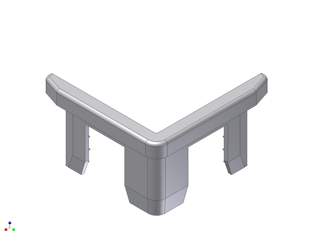 AluArt Eindstukje RVS Tbv Hoekbeschermer 50 mm